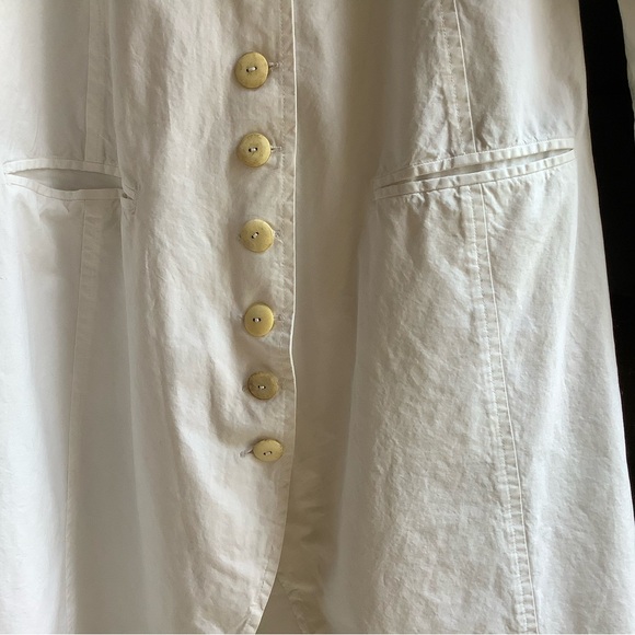Ewa I Walla Peasant Lagenlook Vintage Buttondown Coat - Picture 5 of 9